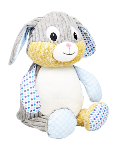 a patchwork rabbit